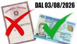 Cessazione validità carta d'identità cartacea dal 03/08/2026